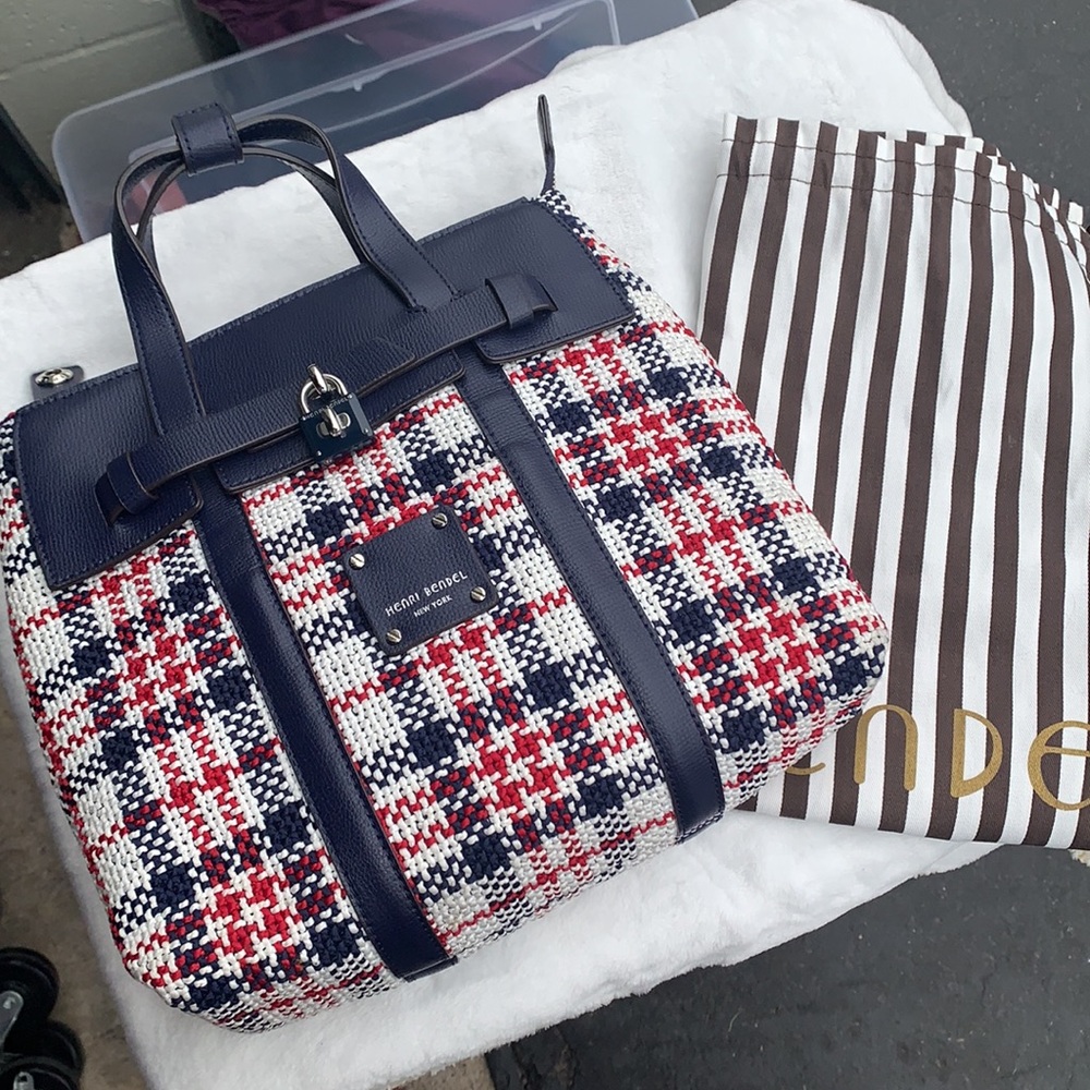 RARE HENRI BENDEL PLAID JETSETTER